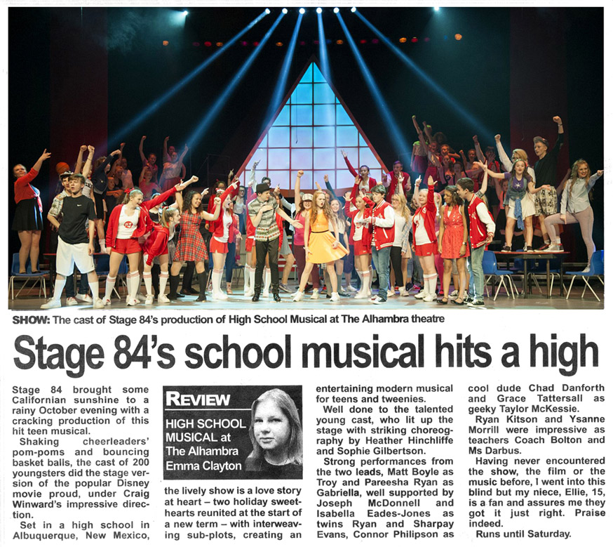 Stage 84's school musical hits a high