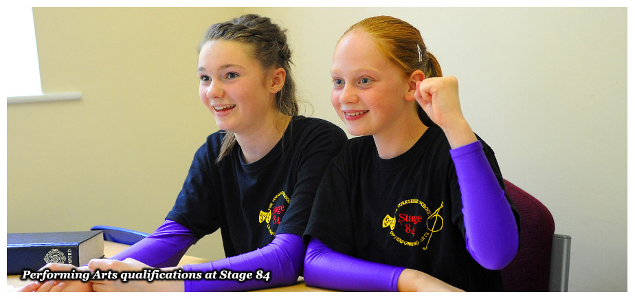 Performing arts qualifications at Stage 84